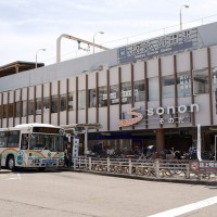写真、阪急園田駅前