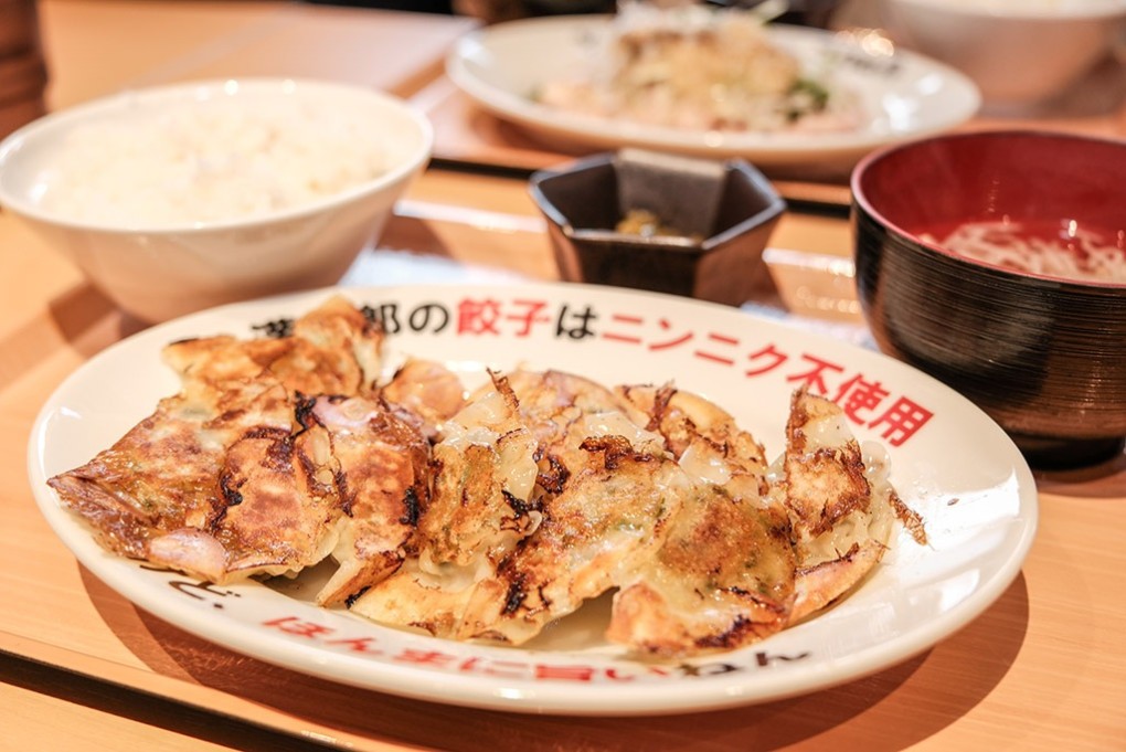 写真、餃子定食